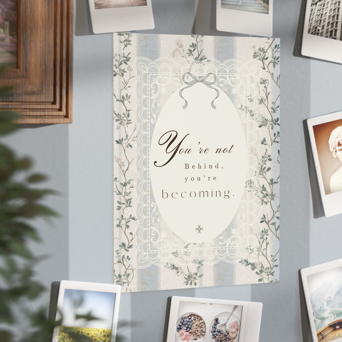 Becoming With Elegance Vintage Floral Wall Art