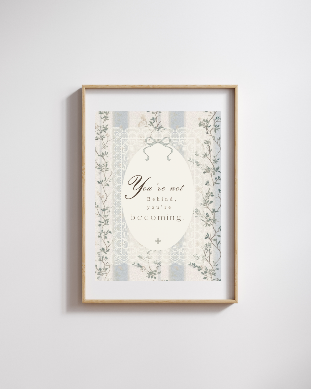 Becoming With Elegance Vintage Floral Wall Art