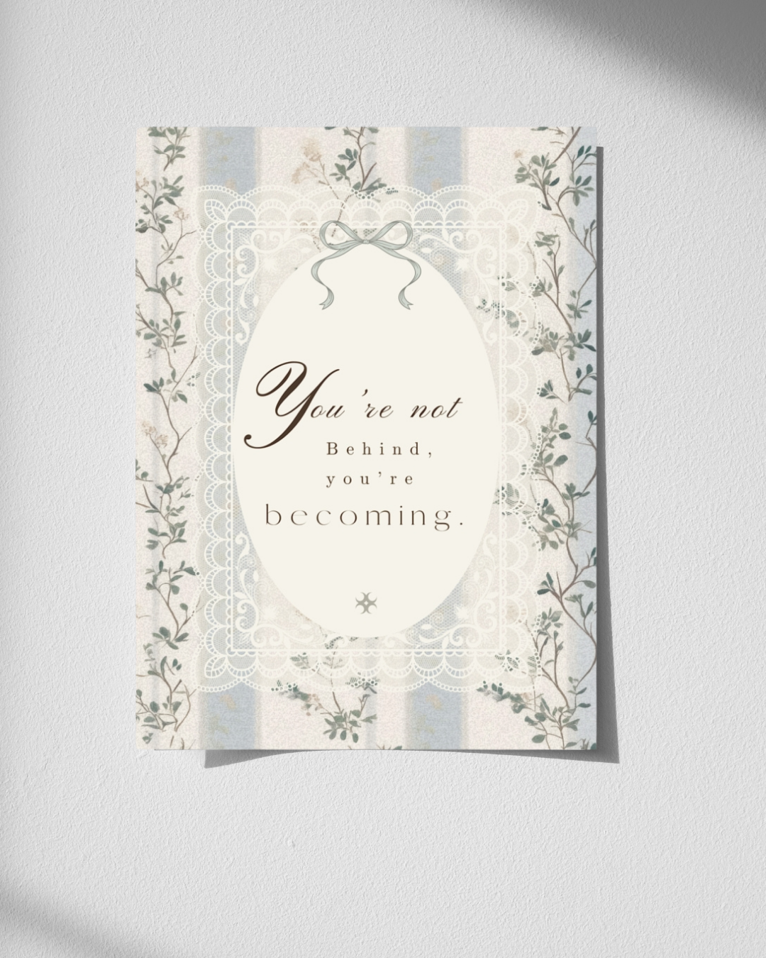 Becoming With Elegance Vintage Floral Wall Art
